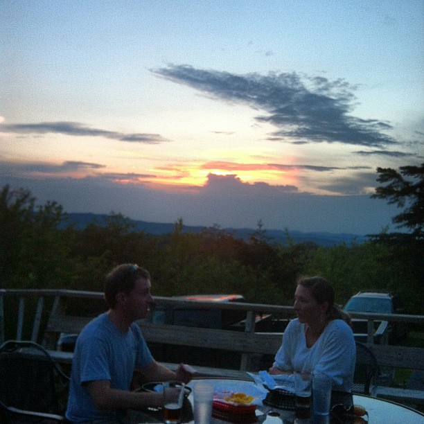 Dinner in the New River Gorge at The Burrito Bar. Like the view? #visitwv