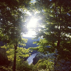 Just a glimpse at sunset in the New River Gorge